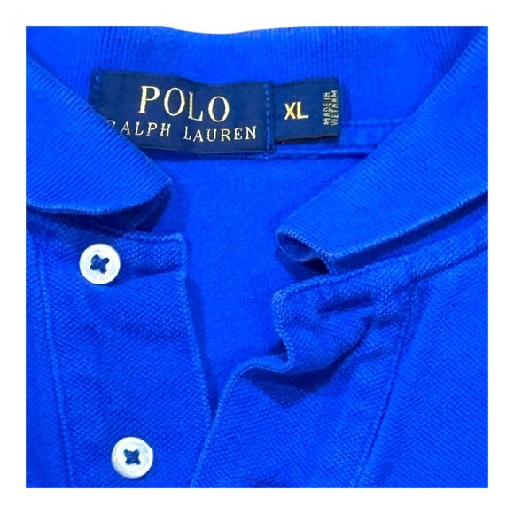 Ralph Lauren Polo Shirts Mens XL Blue & Bright Yellow Cotton Lot 2 Short Sleeve - Picture 2 of 11